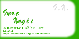 imre nagli business card